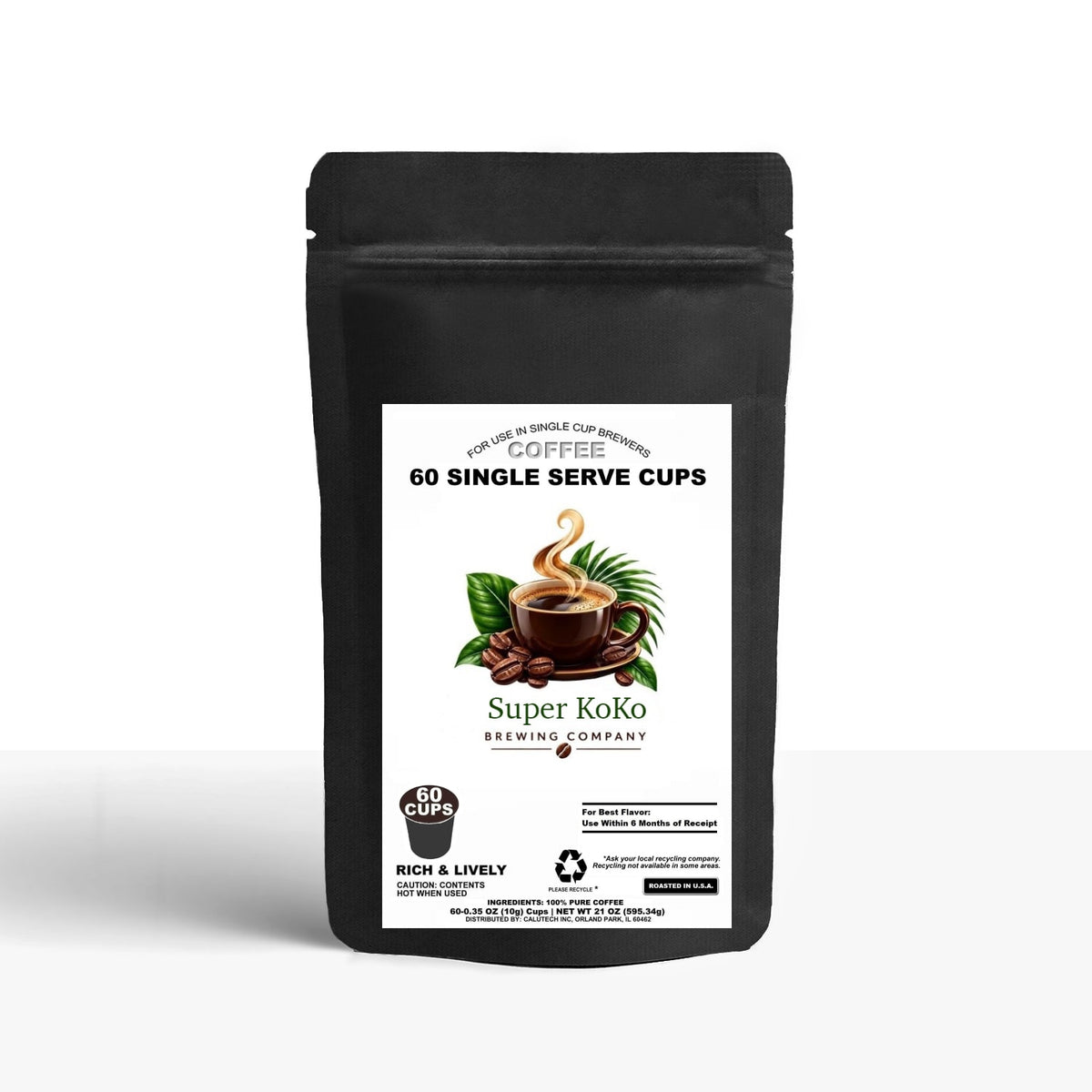 60 Pack Single Serve Coffee Capsules